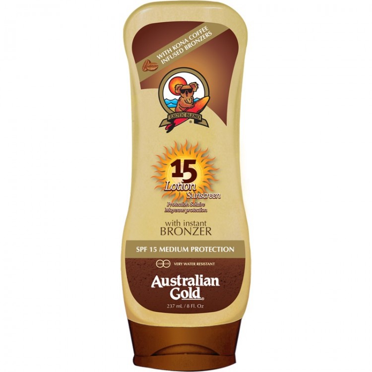 Australian Gold Protection Lotion With Bronzer Spf 15 237 Ml