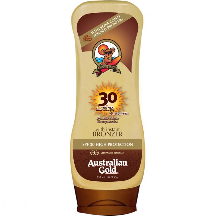 Australian Gold Protection Lotion With Bronzer Spf 30 237 Ml