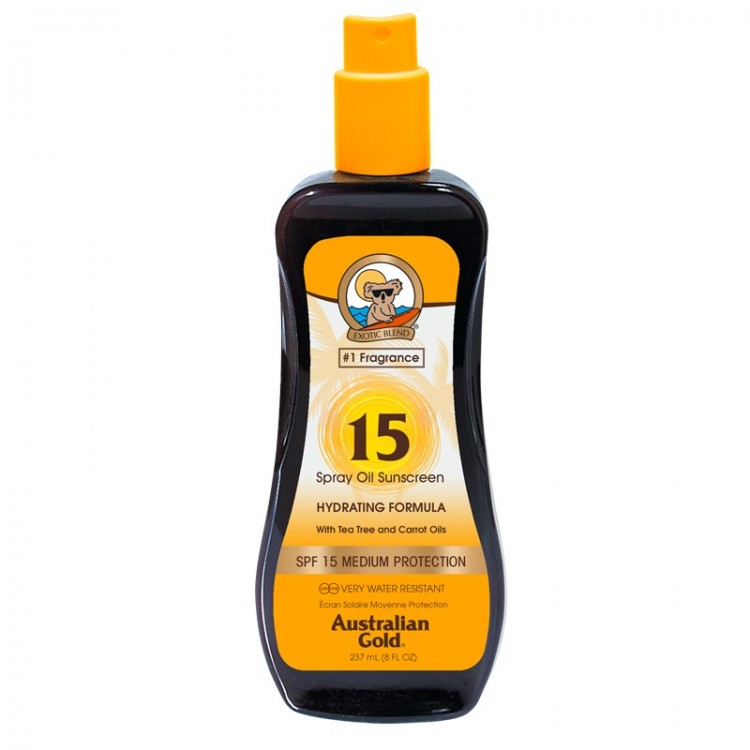 Australian Gold Oil Sunscreen Spf 15 237 Ml Spray