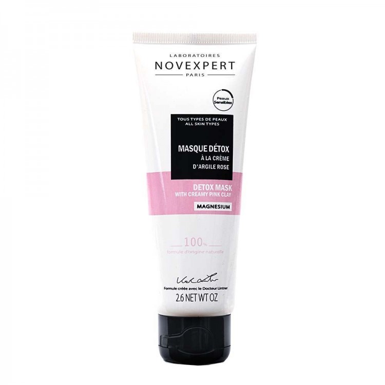 Novexpert Masque Détox a la Crème d'Argile Rose 75 ml