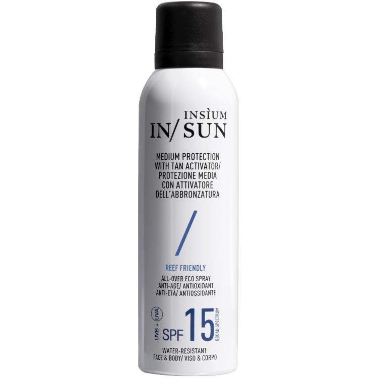 Insium Solari Protezione Media Spf15 Con Attivatore Di Abbronzatura Spray 150 Ml