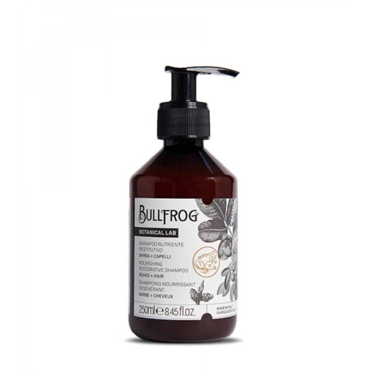 Bullfrog Botanical Lab Shampoo Nutriente Restitutivo Barba e Capelli